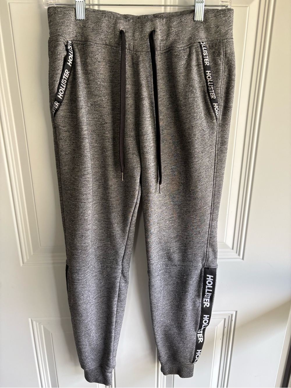 Hollister Gray Heather Logo-Trim Women's Joggers